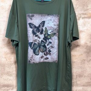 ROMWE Olive Green T-Shirt